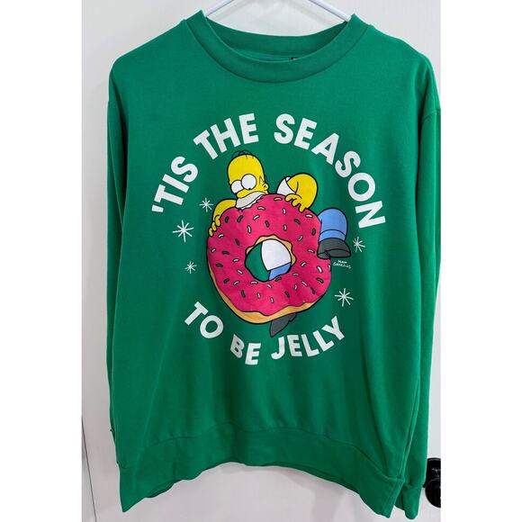 Vintage Simpsons Christmas Sweatshirt, Size M - Picture 1 of 9